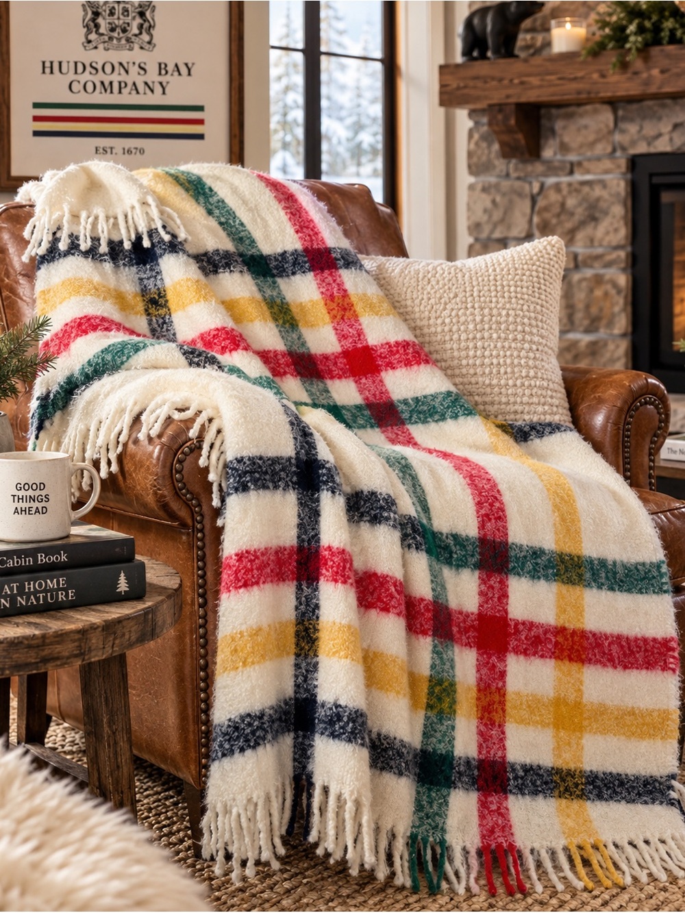 Hudson’s Bay Company fringe throw
